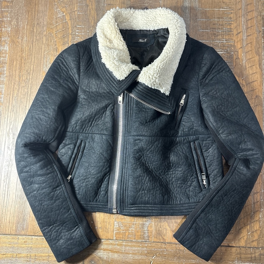 Women's Black Shearling Jacket